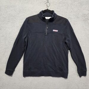 Vineyard Vines Women's 1/4 Zip Pullover Blue Black Size‎ Small